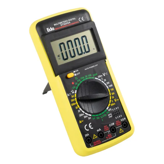 Eda Profissional 9KF Multimetro Com Capacímetro Digital Mede Capacitor