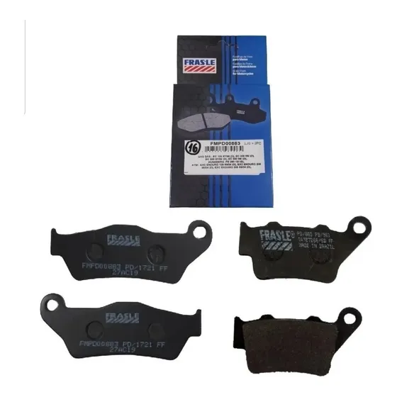 Juego Pastillas Freno Delantero + Trasero Bajaj Rouser Ns200