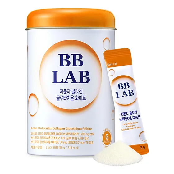 Suplemento Bb Lab Colágeno Glutatión Blanco 60 G (30 Barras)