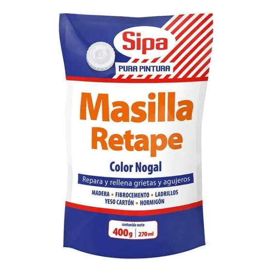 Masilla De Retape Todo Uso Colores Varios 400 Gr Marca Sipa