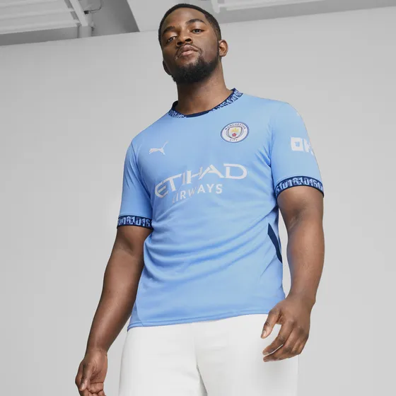 Camiseta Puma Mcfc Home Jersey  Azul Hombre