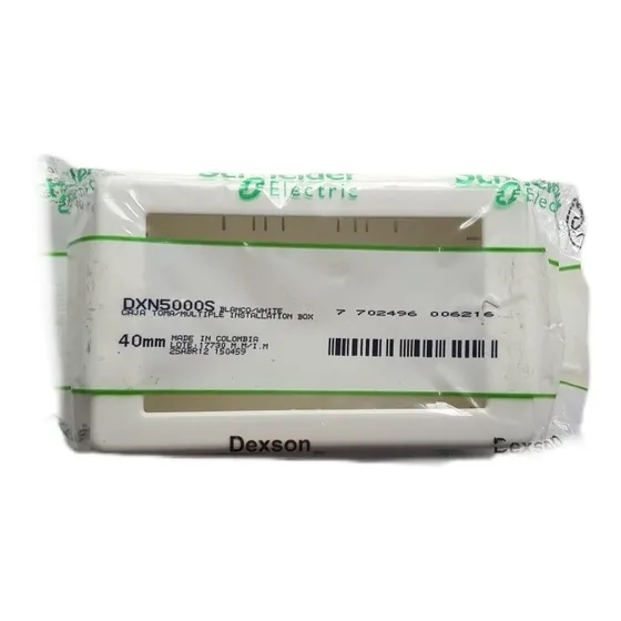 Caja  De Superficie   Toma Múltiple Dexson ,40 Mm Horizontal