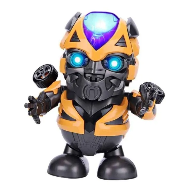 Robot Inteligente Bailarín Música Gira Transformers Bumblebe