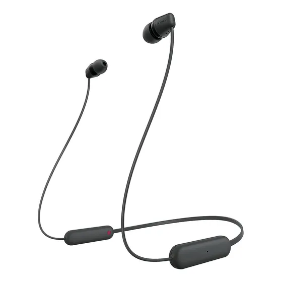 Fones De Ouvido Sem Fio Sony Wi-c100 Bluetooth Com Microfone