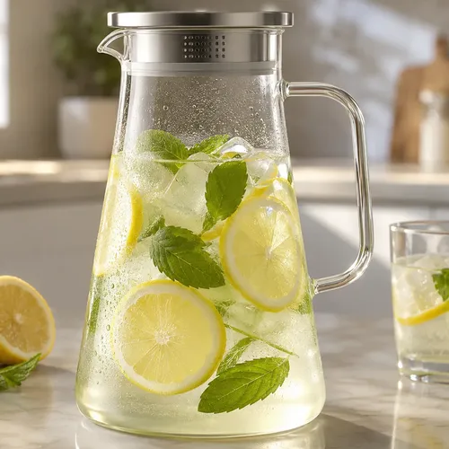 Mayu Swirl Structured Water Carafe - Innovative Vortex Techn