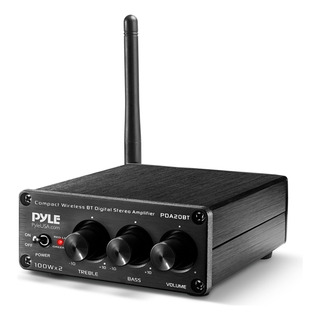 Amplificador De Audio Bluetooth Pyle Pda20bt Compacto Amplificador De Audio Bluetooth Pyle Pda20bt Compacto