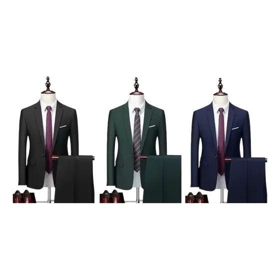 Trajes Para Caballeros Corte Ajustado Estándar 1era Calidad 