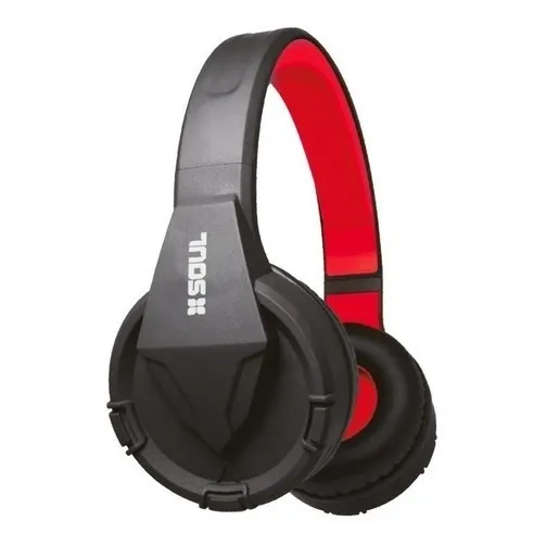 Auricular Soul Bluetooth Inalambrico Microsd M Libres Mp3 Fm Color Rojo