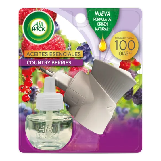 Airwick Desod. Amb. Electrico Rec. Country Berries 1 Unid