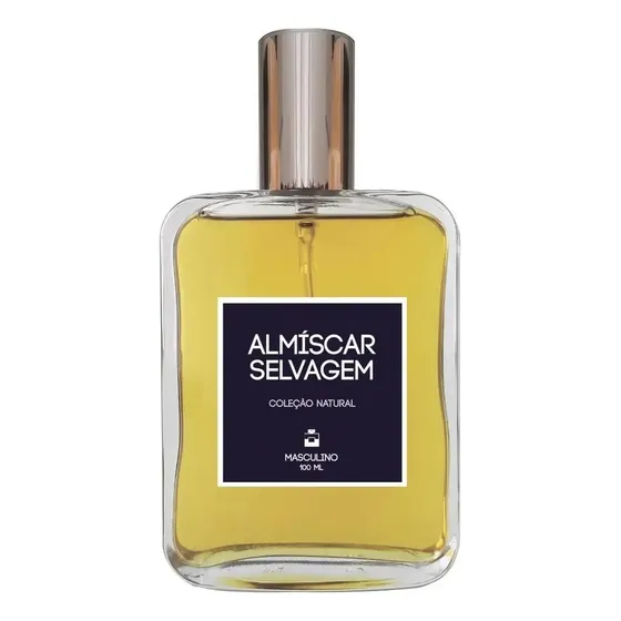 Perfume Almíscar Selvagem Masculino 100ml + Mini Essência Do Brasil