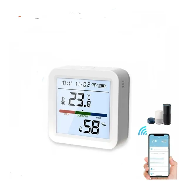 Termometro Wifi Higrometro, Humedad Y Temperatura Tuya Nuevo