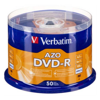 50 Piezas Dvd-r Verbatim Azo 95101 4.7gb 16x Tray Vl Spindle 50 Piezas Dvd-r Verbatim Azo 95101 4.7gb 16x Tray Vl Spindle