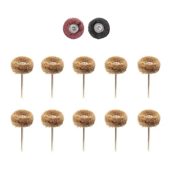 Juego Ruedas Abrasivas 2.35mm Pulir Metal Madera 25mm Dremel