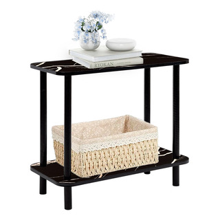 Mesa Centro Lateral Minimalista Madera Doble Repisa 60cm Mesa Centro Lateral Minimalista Madera Doble Repisa 60cm