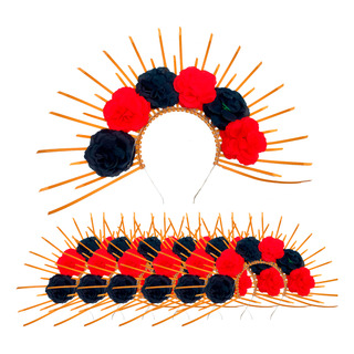 Diademas De Flores Catrina Halloween Dia De Muertos 2 Piezas Diademas De Flores Catrina Halloween Dia De Muertos 2 Piezas