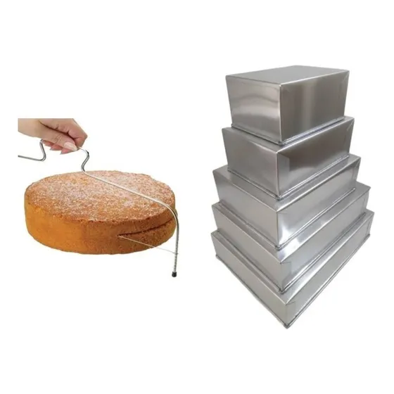 Kit De Formas Retangular Alta 25x15 25x17 30x22 36x26 40x30