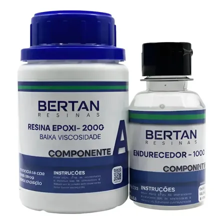 Resina Epoxi Kit Cristal De Baixa Viscosidade Com 300 G Transparente