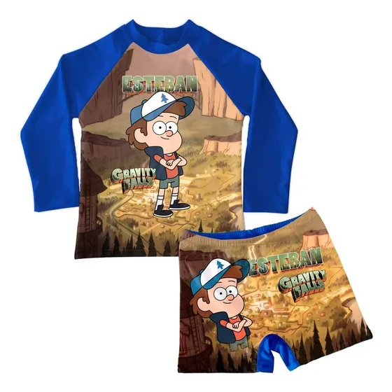 Conjunto De Traje De Baño Niño Gravity Falls 