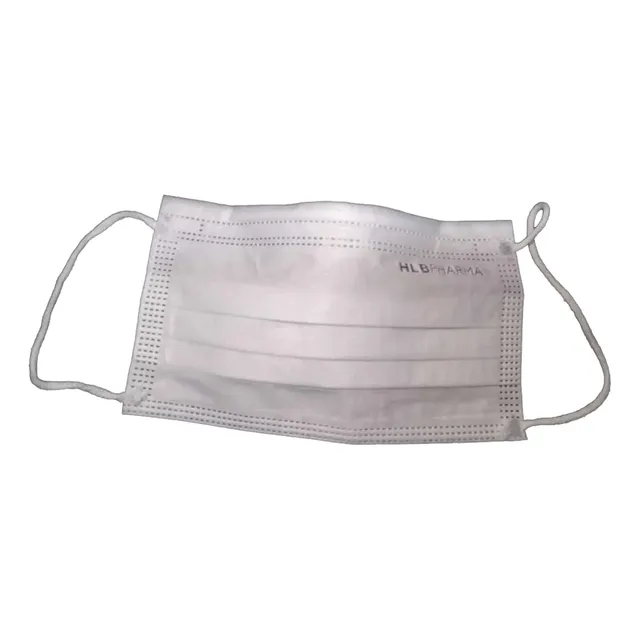 Barbijo Recto Tricapa C/elast. 10 Packs X 50unid. C/u. Hlb