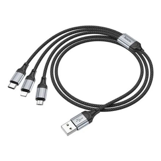 Cable Usb-a Usb-c/micro Usb Para Lightning Diginet