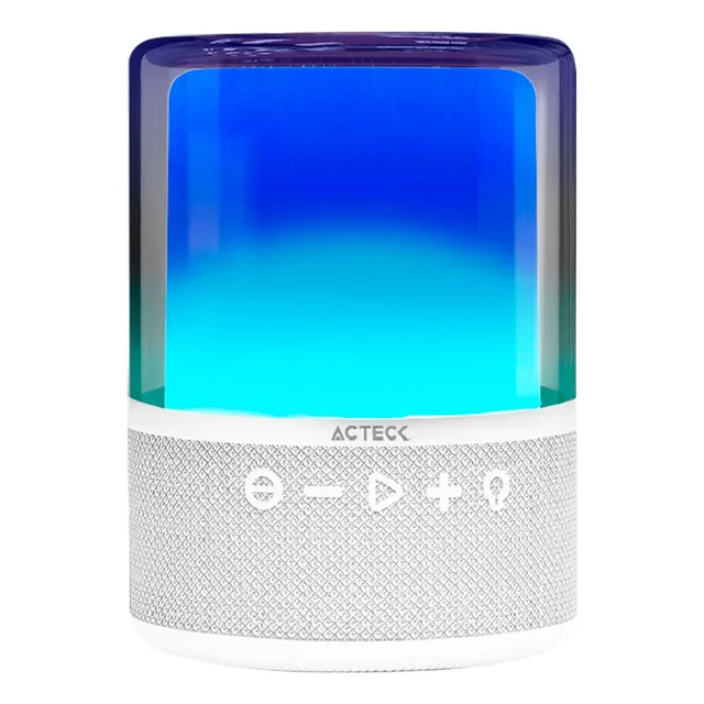 Bocina Bluetooth Acteck  5.2 20w Iluminación Rgb Glee Pure