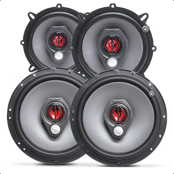 Alto Falantes Bomber 200w Para Portas Dianteiras E Traseiras