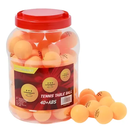 Pack 60 Pelotas De Ping Pong Weinixun Naranjas - 3 Estrellas Naranja
