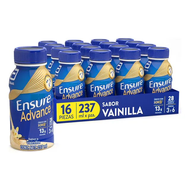 Pack X16 Bebidas Advance Con Hmb 237ml Cada Una Ensure Vainilla
