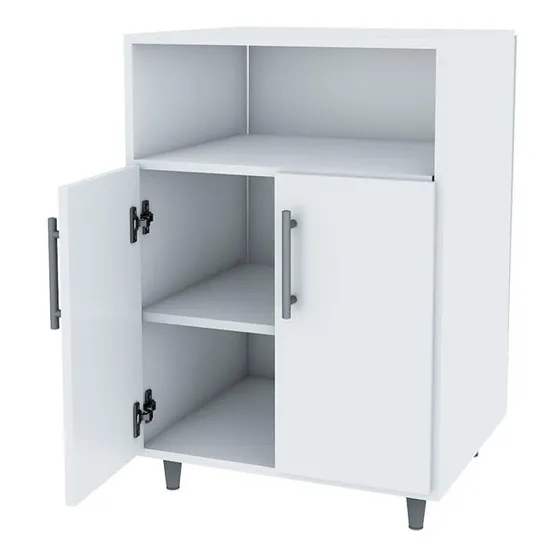 Mueble Para Microondas Organizador Dos Puertas Y Estante Ce