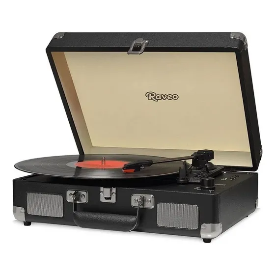 Vitrola Hi Fi Raveo Sonetto Chrome Black 127/220V