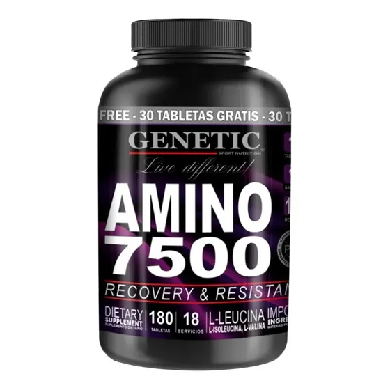 Amino 7500 Aminoacidos Esenciales X 180 Tabletas - Genetic