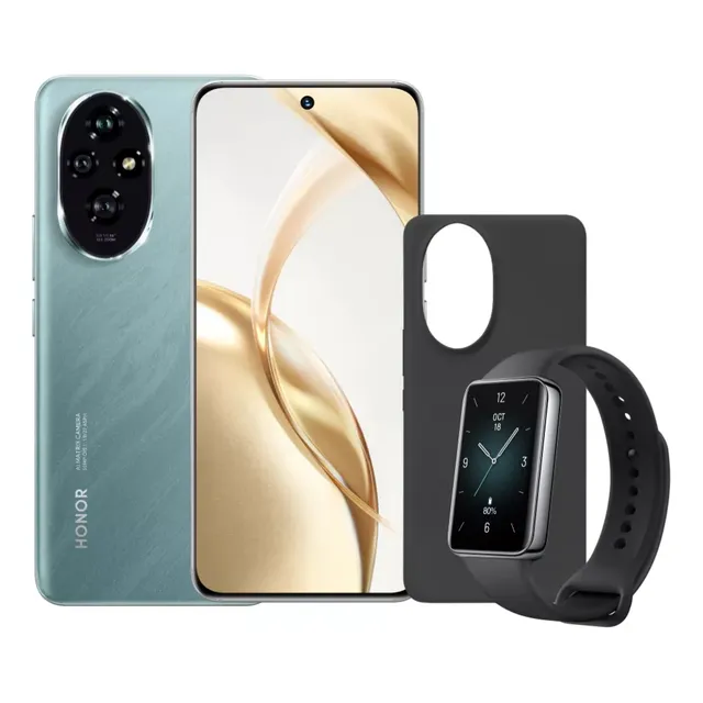 Honor 200 Verde Esmeralda 512GB 12GB RAM 5G Dual Sim + Honor Band 9 + Case