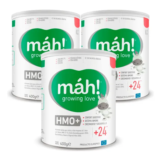 Fórmula Infantil Máh +24 Meses Hmo+ 1200g (3 Latas)