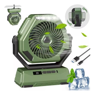 Cabeza Oscilante Para Acampar Al Aire Libre Fan Led Light Cabeza Oscilante Para Acampar Al Aire Libre Fan Led Light