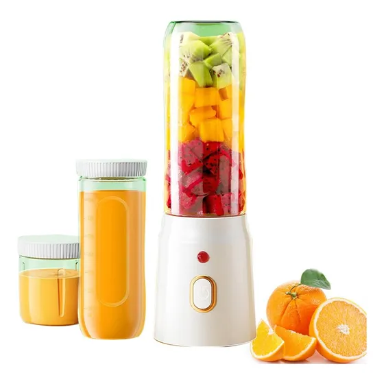 Licuadora De Frutas Exprimidor Portátil Usb 450ml 3 In 1