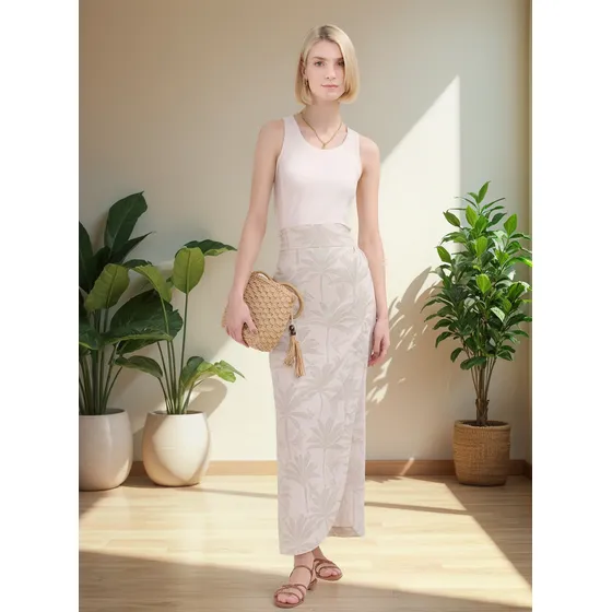 Falda Para Mujer Largo Marca Patprimo Color Verde #30140401