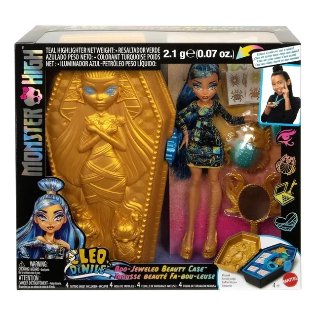 Muñeca Monster High Cleo De Nile Glam Case Accesorios 30 Cm