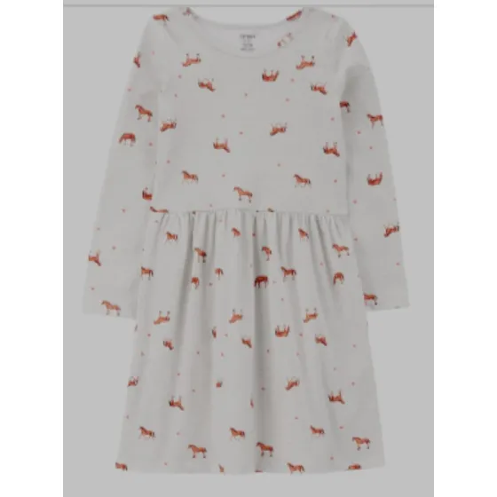 Ropa Vestido Caballos    Para  Niña Carters # 8 (8 Años)