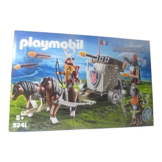 Playmobil 9341 Carruaje Con Ballesta De Enanos Fotos Reales