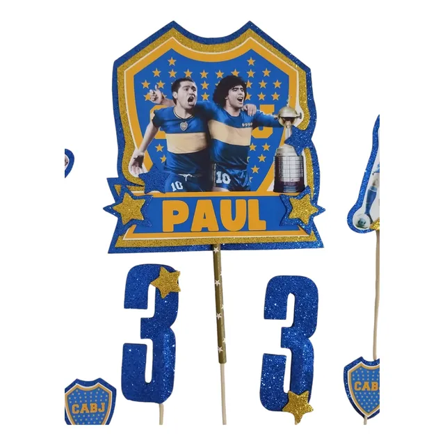 Boca Juniors Cake Topper Adorno Para Torta