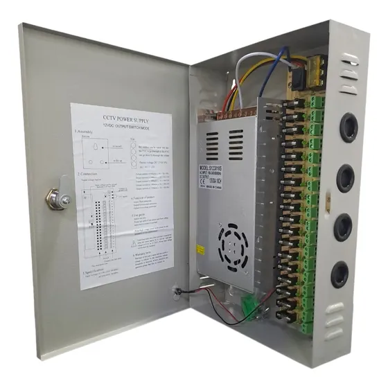  Fuente De Poder Centralizada 18 Canales 12v 30amp Cctv