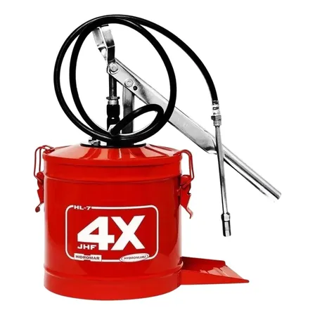 Engraxadeira Manual Hidromar 7kg Com Compactador Alta Pressão 5000 PSI