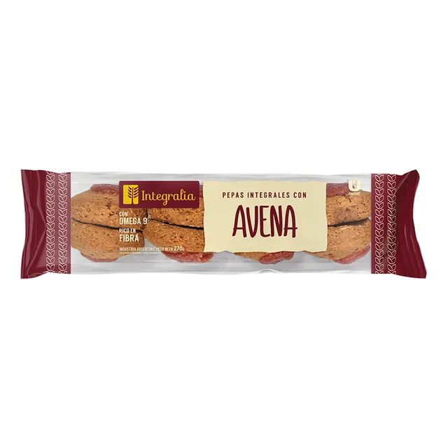 Pack X 4 Pepas Integrales Con Avena X 270grs Integralia