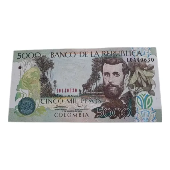 Colombia Billete De 5000 Pesos Del 2014 Unc