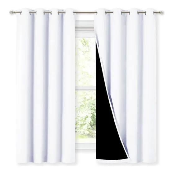 Cortinas Termo Acústica Blackout Opaca 100% 2 Unidades