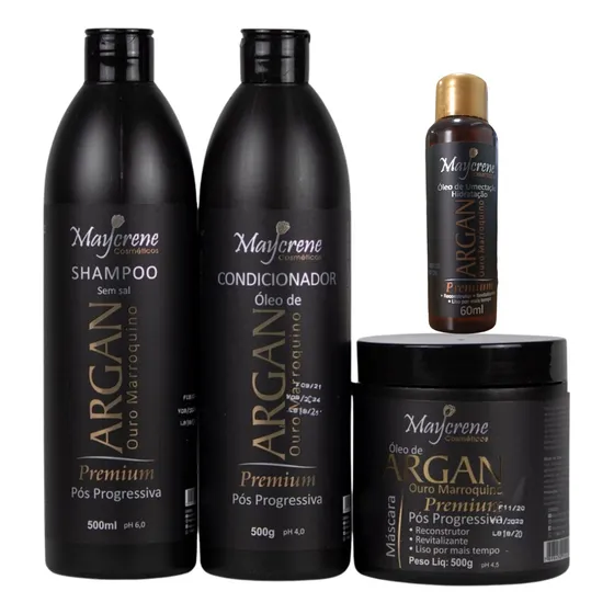 Kit Óleo De Argan 500g + Óleo Umectante De Argan Maycrene
