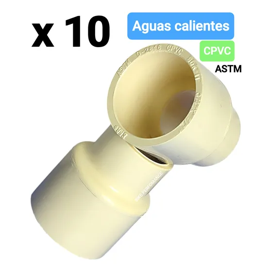 Copa Reduccion En Linea 3/4 X 1/2 PuLG Cpvc A Caliente Pegar