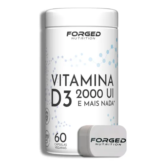 Vitamina D3 2000ui 60 Vegan Caps - Forged Nutrition Sabor Sem sabor