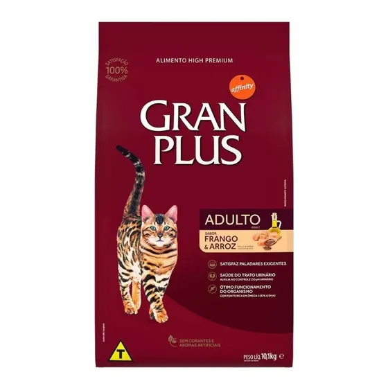Ração Gatos Adultos Frango E Arroz 10,1kg Granplus
