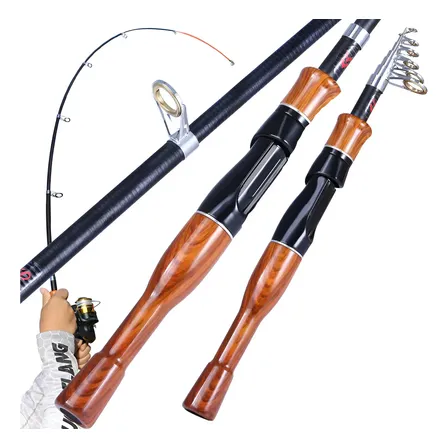 Vara de Pesca Telescópica Sougayilang Carbono 1,6m Ação Rápida 10LB